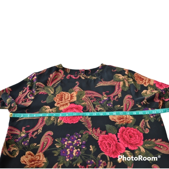 Beautiful Floral and Paisley Alfred Dunner Matching Skirt and Blouse Set - Picture 9 of 16